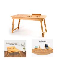 Бамбукова маса за лаптоп с вградени охладители BAMBOO E-TABLE, снимка 7 - Други стоки за дома - 38590295