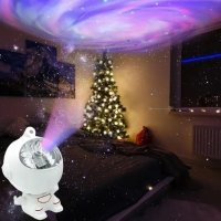 Нощна лампа прожектор Астронавт с дистанционно, с ефект "Звездно небе", снимка 1 - Други стоки за дома - 43863560