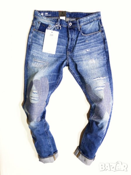 НОВИ и Намалени! G-star 3301 Straight Tapered KIR DENIM ORGANIC TAPE RESTORED Мъжки Дънки W31, снимка 1