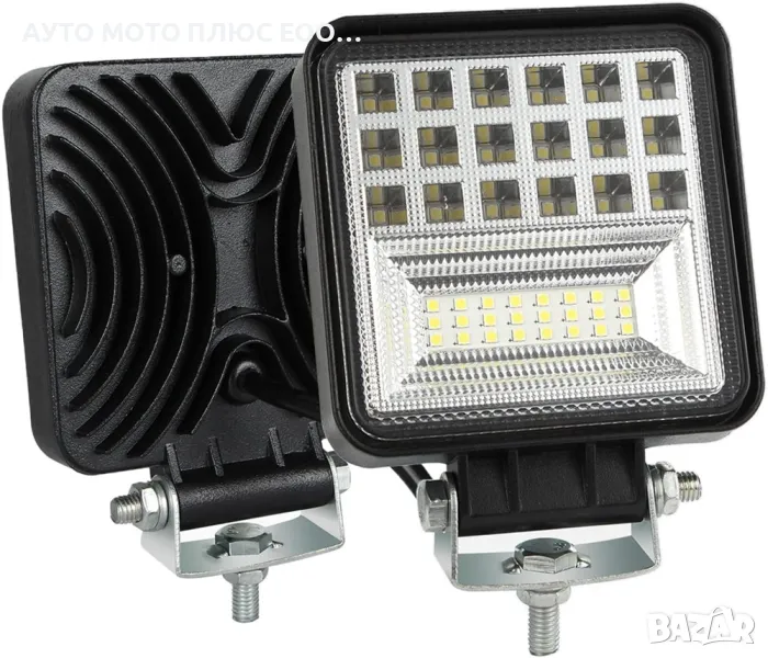 42 LED диоден халоген с бяла светлина - 12v-24v, снимка 1