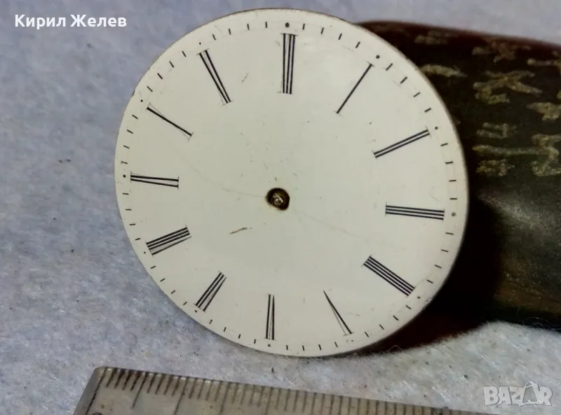 МЕХАНИЗЪМ от СТАР КОЛЕКЦИОНЕРСКИ ШВЕЙЦАРСКИ ДЖОБЕН ЧАСОВНИК с ПОРЦЕЛАНОВ РИМСКИ ЦИФЕРБЛАТ 49646, снимка 1