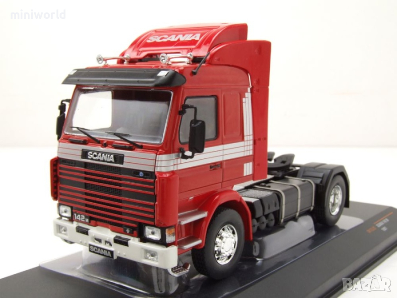 Scania 142 M Zugmaschine влекач 1981 - мащаб 1:43 на ixo моделът е нов в PVC дисплей-кейс, снимка 1