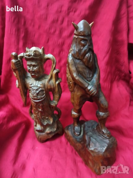 2 Дървени фигури на воини, снимка 1