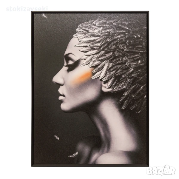 Картина портрет в профил, 60*80см, снимка 1