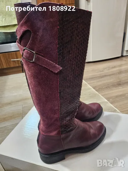 Ботуши от естествена кожа, Боти Gianni, снимка 1