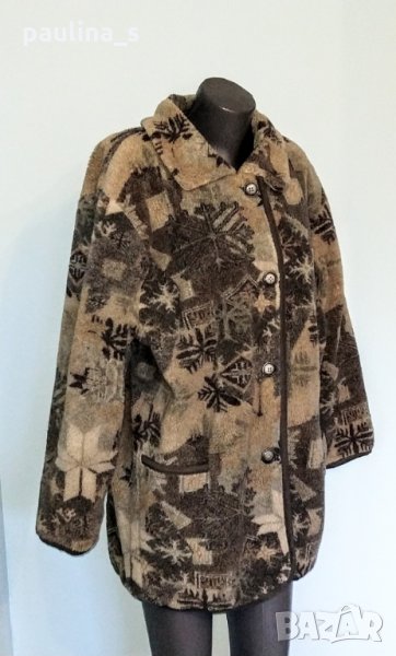 Сладурско палто в сиво / голям размер , снимка 1