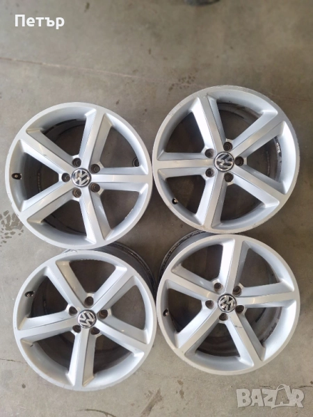 ОРИГИНАЛНИ АЛУМИНИЕВИ ДЖАНТИ ЗА  АУДИ /ФОЛКСВАГЕН-5Х112Х66.6-18 цола, снимка 1