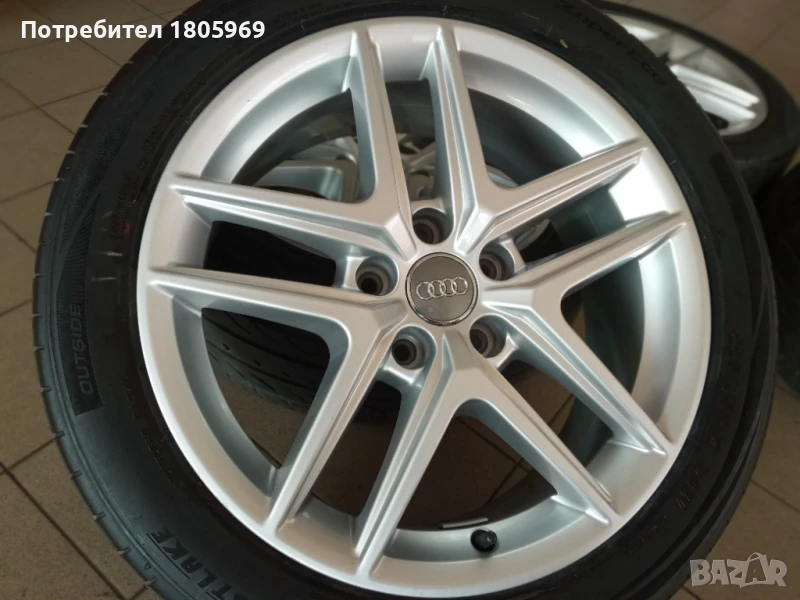 4бр. ал. джанти Audi (оригинални) 5x112, 6,5x 17 , ET28, снимка 1