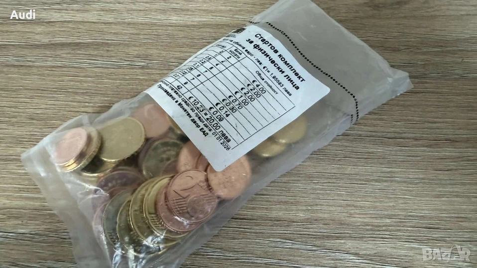 Продавам чисто нов Стартов комплект евро-монети за физически лица, издаден от Българската народна ба, снимка 1
