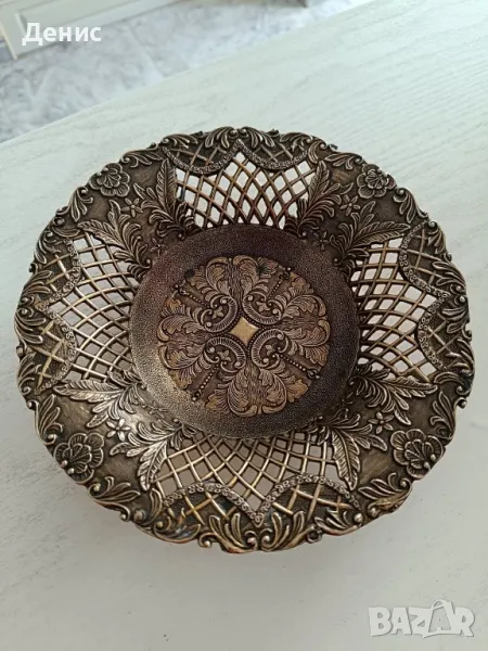 месингова фруктиера Italy 342, снимка 1