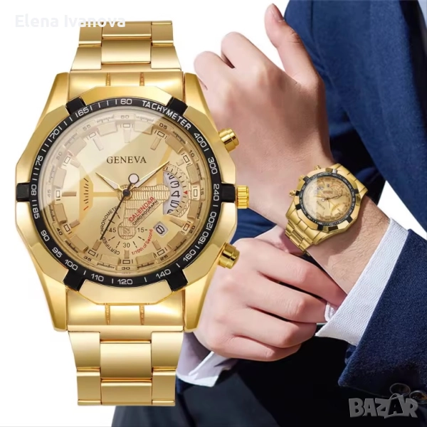 Стилен мъжки часовник в луксозна кутия, снимка 1