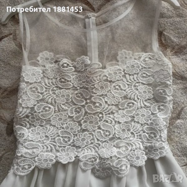Бяла официална рокля , снимка 1