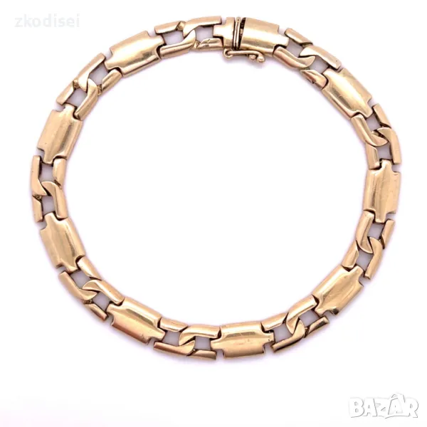 Златна мъжка гривна 19,32гр. 22,2см. 14кр. проба:585 модел:29938-6, снимка 1