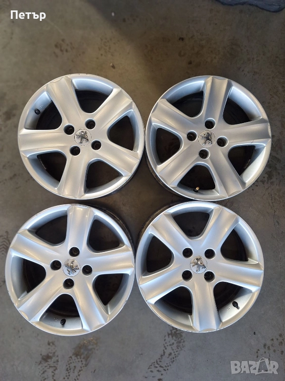 ОРИГИНАЛНИ АЛУМИНИЕВИ ДЖАНТИ ЗА ПЕЖО-4Х108Х65.1-16 цола, снимка 1