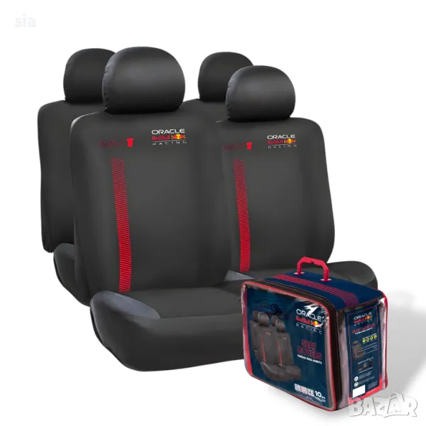 Тапицерия за кола от 10 Части, универсални калъфи, Racing, снимка 1