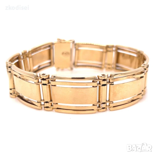 Златна мъжка гривна 33,44гр. 22,5см. 14кр. проба:585 модел:30657-1, снимка 1