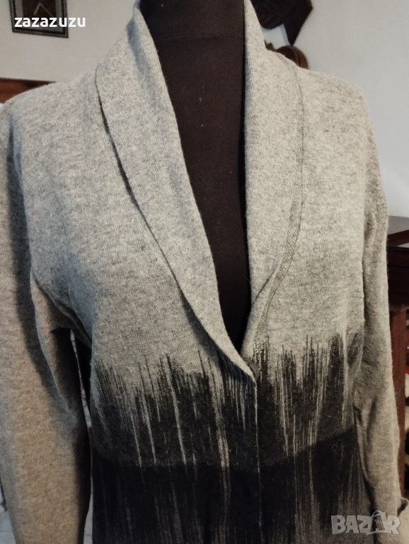 ВЛНА И АНГОРА дамска дълга жилетка, снимка 1