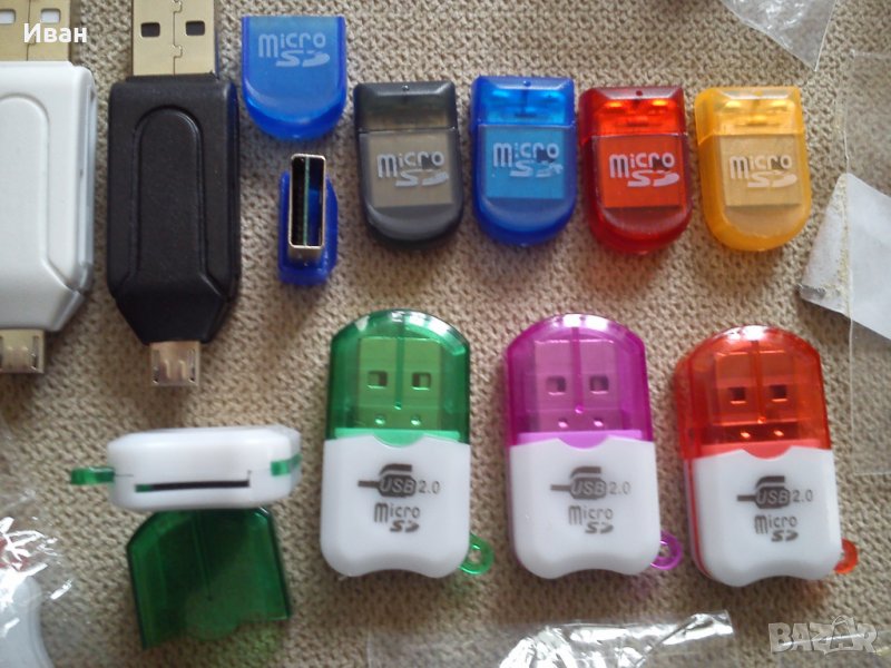 ПРОМО 5 модела адаптер адаптери четец за Micro SD карти и преход ...