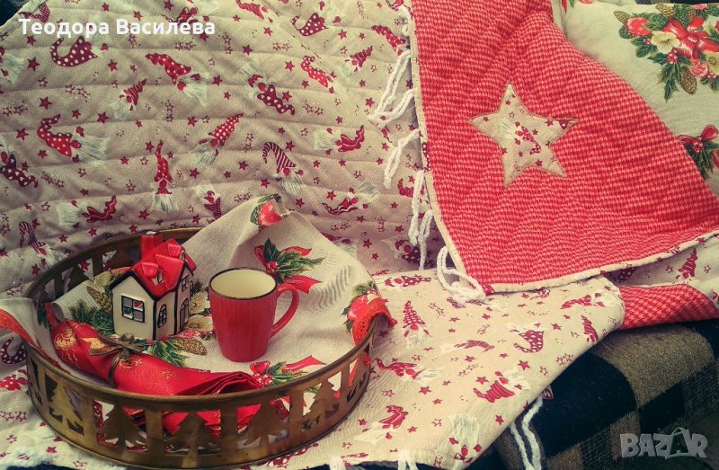 Коледно одеало с две лица, снимка 1