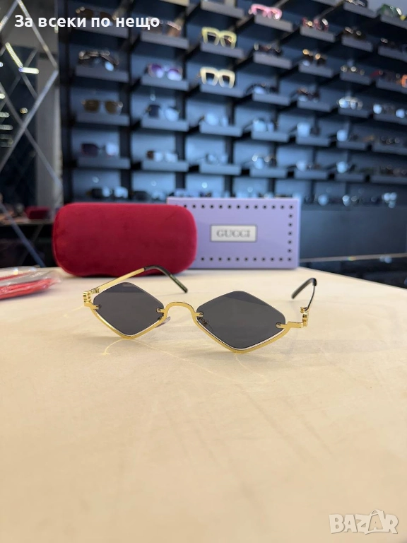 Gucci Слънчеви Очила С UV400 Защита Ромб Гучи Код SK142, снимка 1