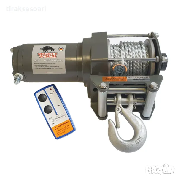 ТОП ОБЯВА Електрическа лебедка 3000LBS OffRoad лебедка Автомобил Кола, снимка 1