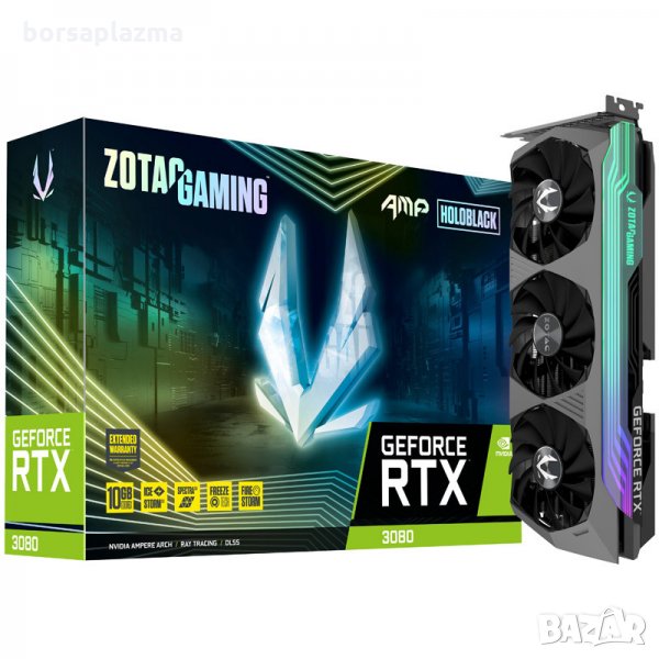  ZOTAC GAMING GeForce RTX 3080 Ti  AMP Holo, 10240 MB GDDR6X, снимка 1