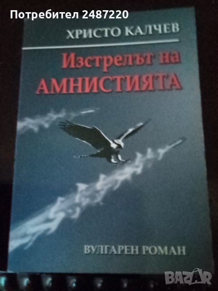 Изстрела на амнистията Христо Калчев кн 15 края.вулгарен Роман 2005 г, снимка 1