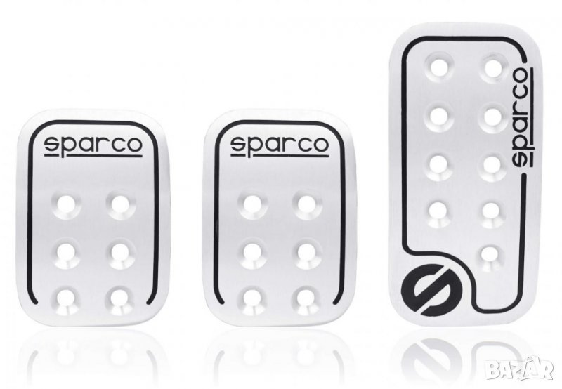 капаци за педали Sparco Silver Спарко 3 броя педали , снимка 1