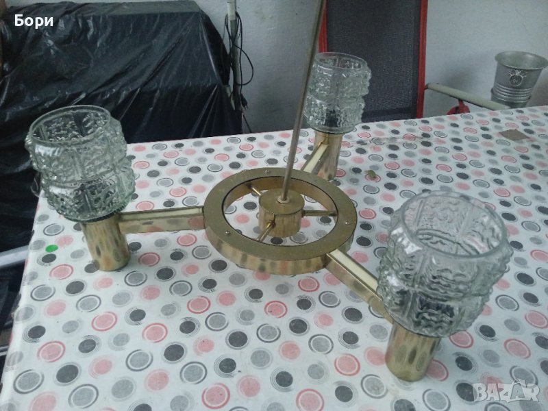 Стар масивен полилеи, снимка 1