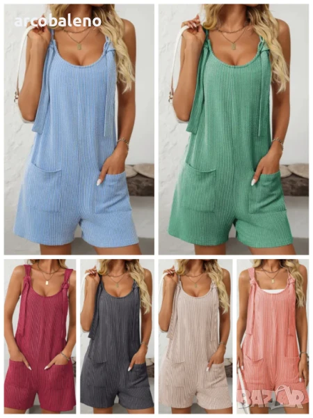 Дамски моден къс гащеризон, 10цвята , снимка 1