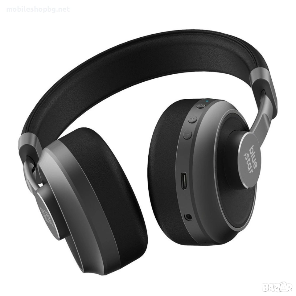 слушалки безжични с опция за кабел черни, снимка 1