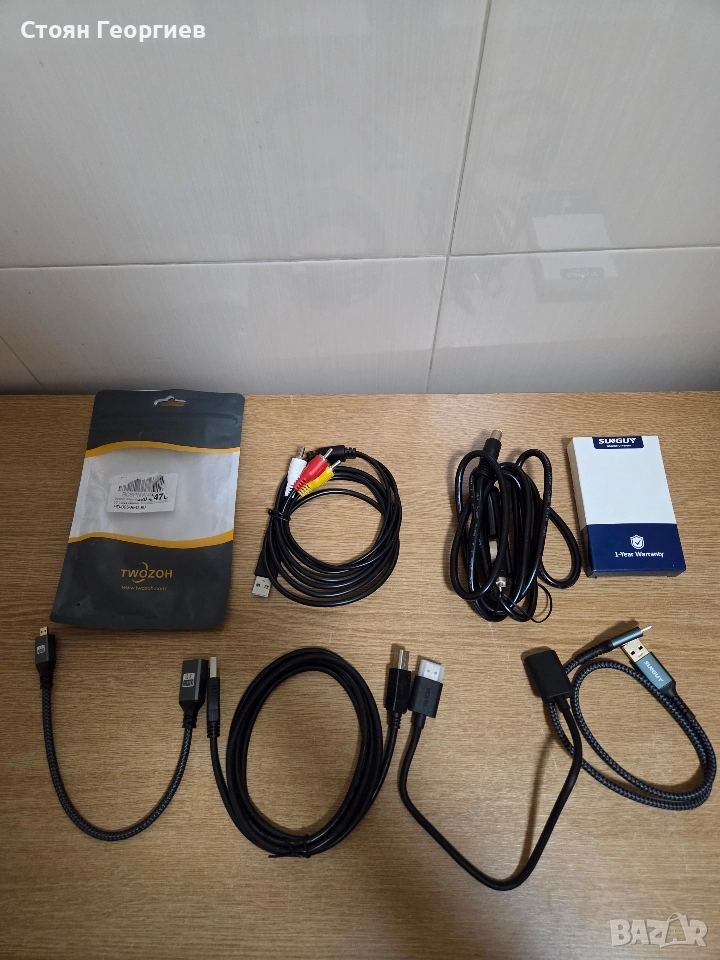 Лот от кабели всичко на снимката 10лв, снимка 1