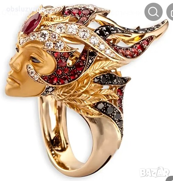 Пръстен-Медуза, нов, снимка 1