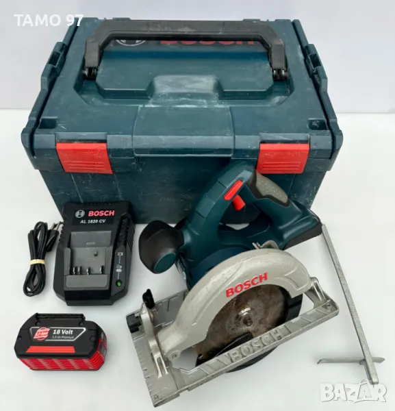 BOSCH GKS 18 V-Li - Акумулаторен ръчен циркуляр 18V перфектен!, снимка 1