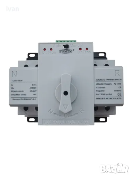 Автоматичен трансферен ключ, Tomzn , TOQ3-63/2, 230V, 63A, , снимка 1
