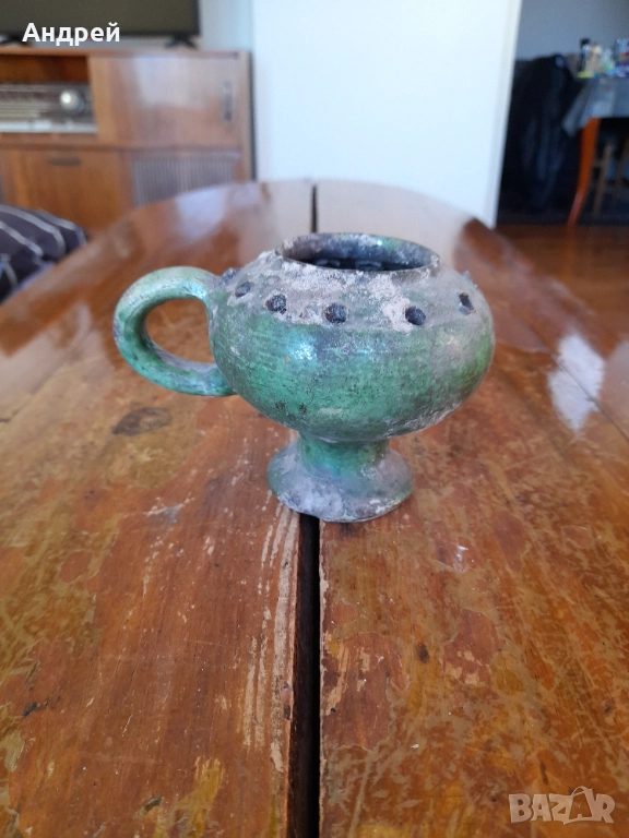Старо Керамично кандило, снимка 1