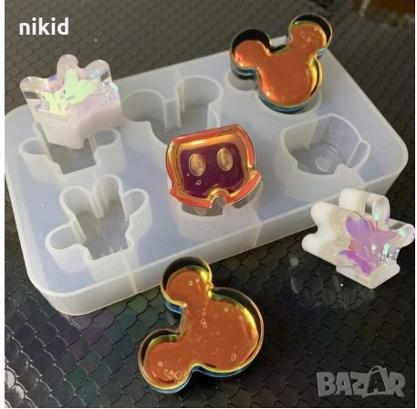 Мики Маус глава ръка гащи дълбок силиконов молд форма шоколад шоколадови бонбони гипс фондан смола, снимка 1