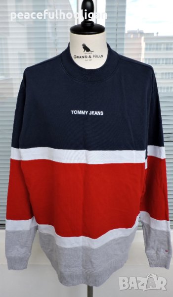 Tommy Hilfiger Tommy Jeans Colourblock Roundneck Shirt - мъжка блуза размер XL, снимка 1