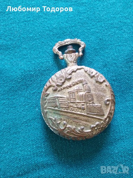 Джобен часовник с капак MARINA-antimagnetic, снимка 1