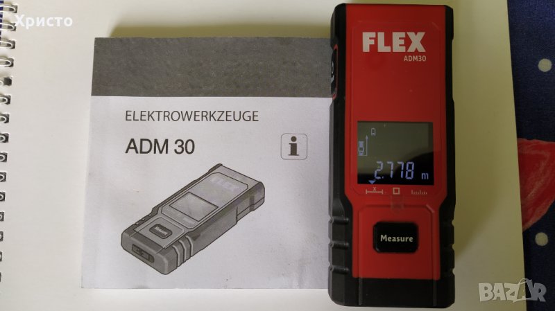  FLEX  ADM30 лазерна ролетка Топ цена, снимка 1