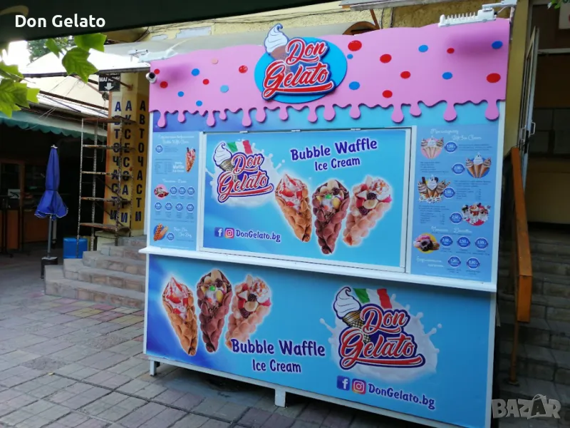 Павилион за сладолед, гофрети и бързо хранене – готов за бизнес!, снимка 1