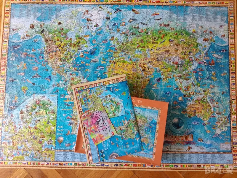 Пъзел Карта на света, 3000, Heye, снимка 1