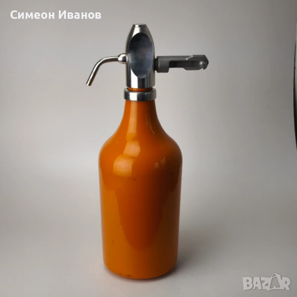 Стар съветски алуминиев сифон за газирана вода #6052, снимка 1
