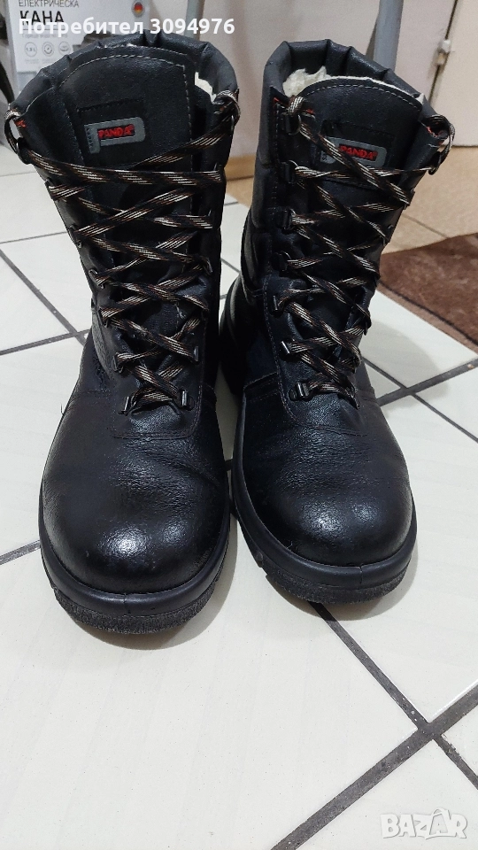 Мъжки зимни обувки естествена кожа , снимка 1
