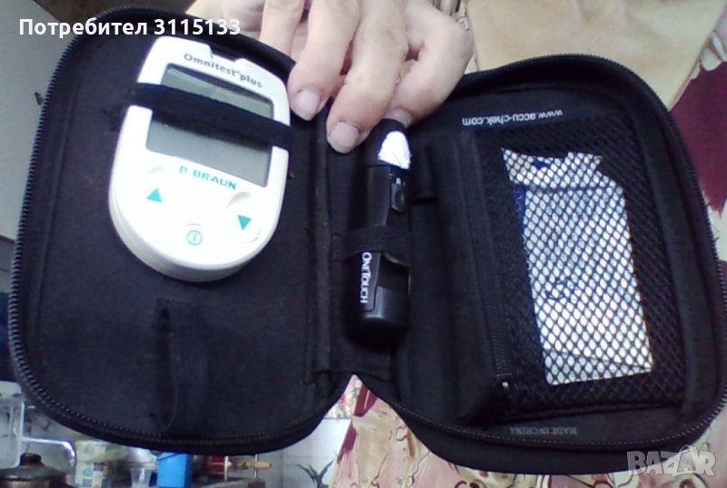  Глюкомер за измерване на кръвна захар , снимка 1