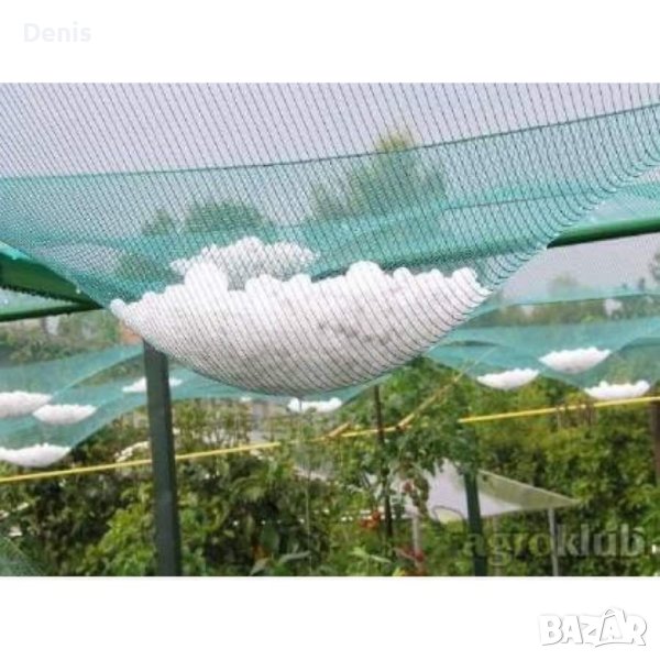 Мрежа срещу градушка и за засенчване за предпазване на зеленчуци. , снимка 1