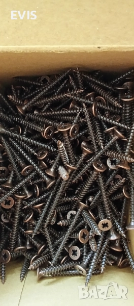 Винтове за дърво 3x30 мм – бронзирани, снимка 1