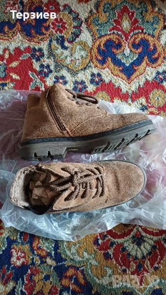 Детски боти от естествена кожа , снимка 1