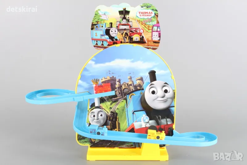 Релсов път - Ескалатор с локомотивчета, снимка 1