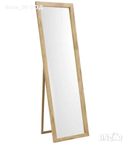 Огледало със стабилна дървена рамка , снимка 1